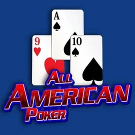 All American Poker online game logo by RTG (Reel Time Gaming) on tikitaka-login.com