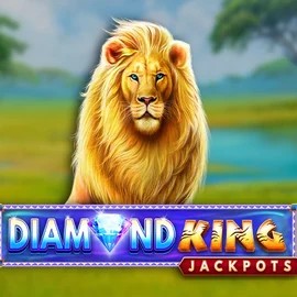 Diamond King Jackpots game by SpinPlay Games – logo hosted on Tikitaka Casino