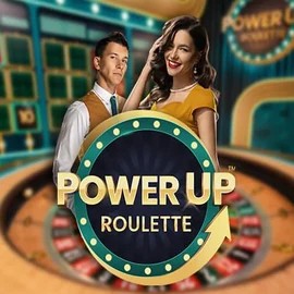 PowerUP Roulette game by Pragmatic Play – logo hosted on Tikitaka Casino