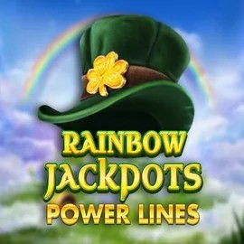Rainbow Jackpots Power Lines slot icon by Red Tiger Gaming, available at Tikitaka Casino